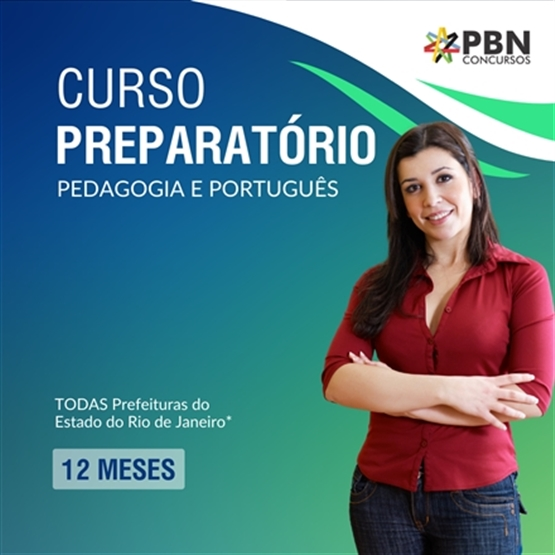 Preparatório para Concurso Público - Português e Pedagogia - 12 meses (ONLINE)